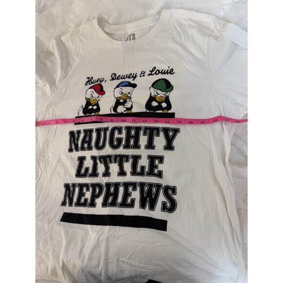 Disney Collab Huey Dewey Louie Scrooge Graphic White Unisex Men’s Tshirt Medium - Picture 5 of 8
